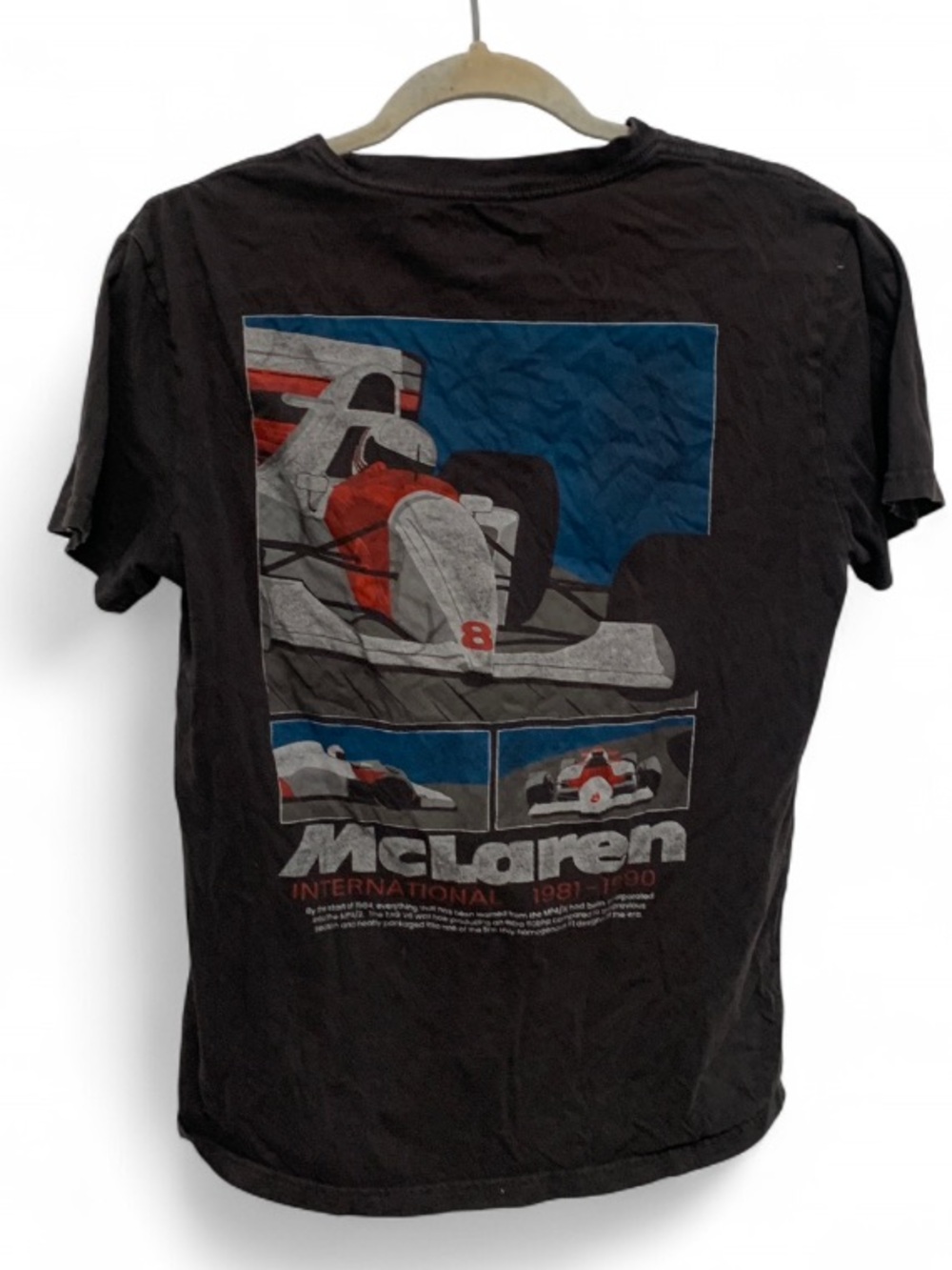 Hollister McLaren Sports Car Gray Short Sleeve Tee Shirt